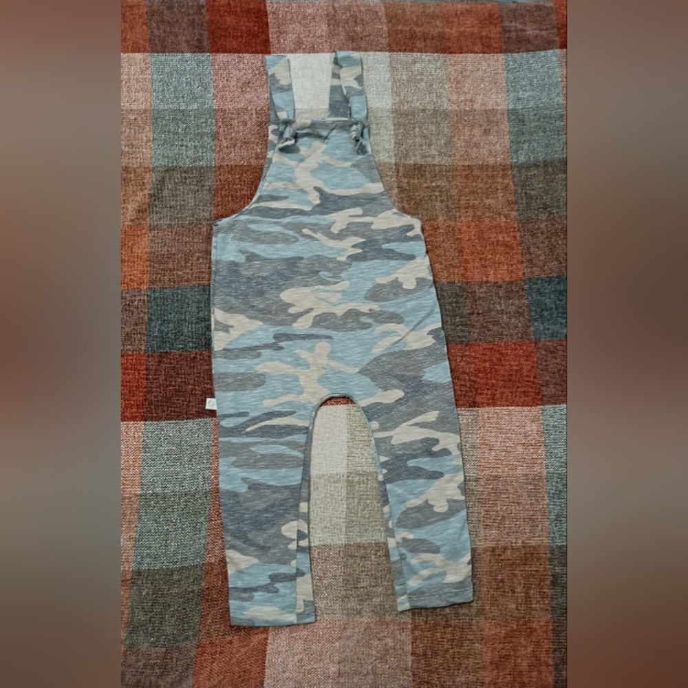 Unbranded Kids Blue Camo Overalls